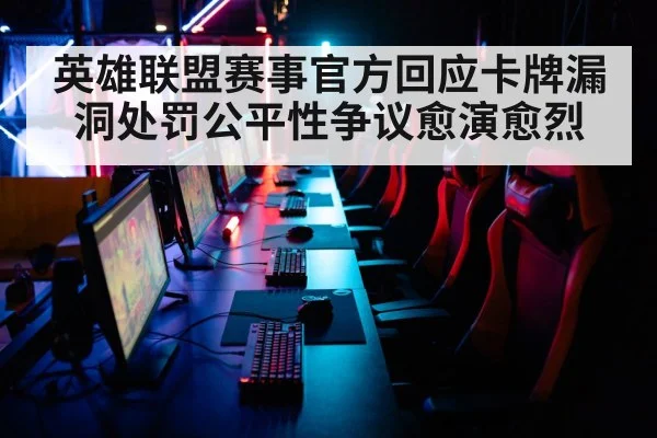 英雄联盟赛事官方回应卡牌漏洞处罚公平性争议愈演愈烈